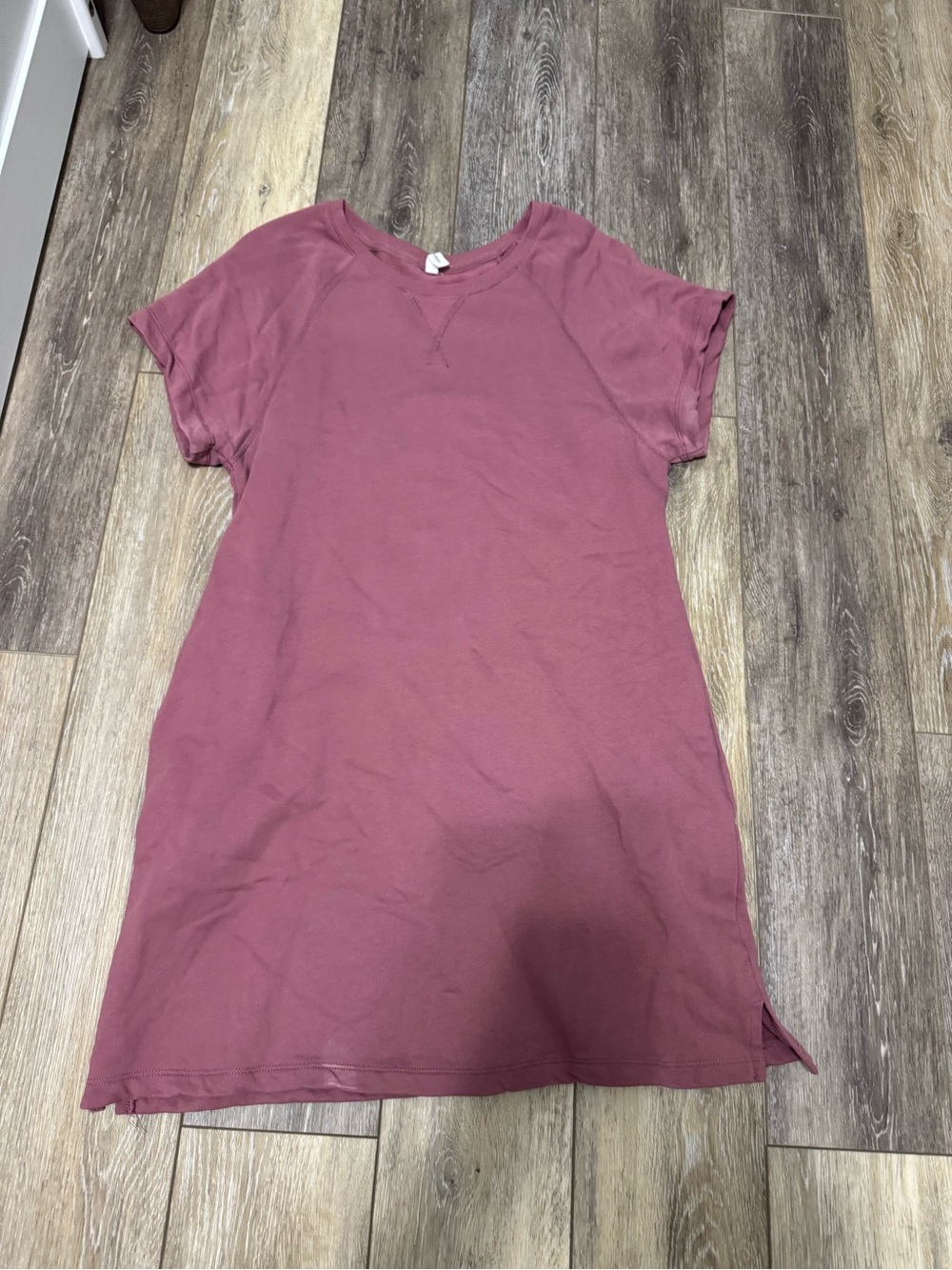 Wishlist Short Sleeve Mini Dress in Mauve Pink